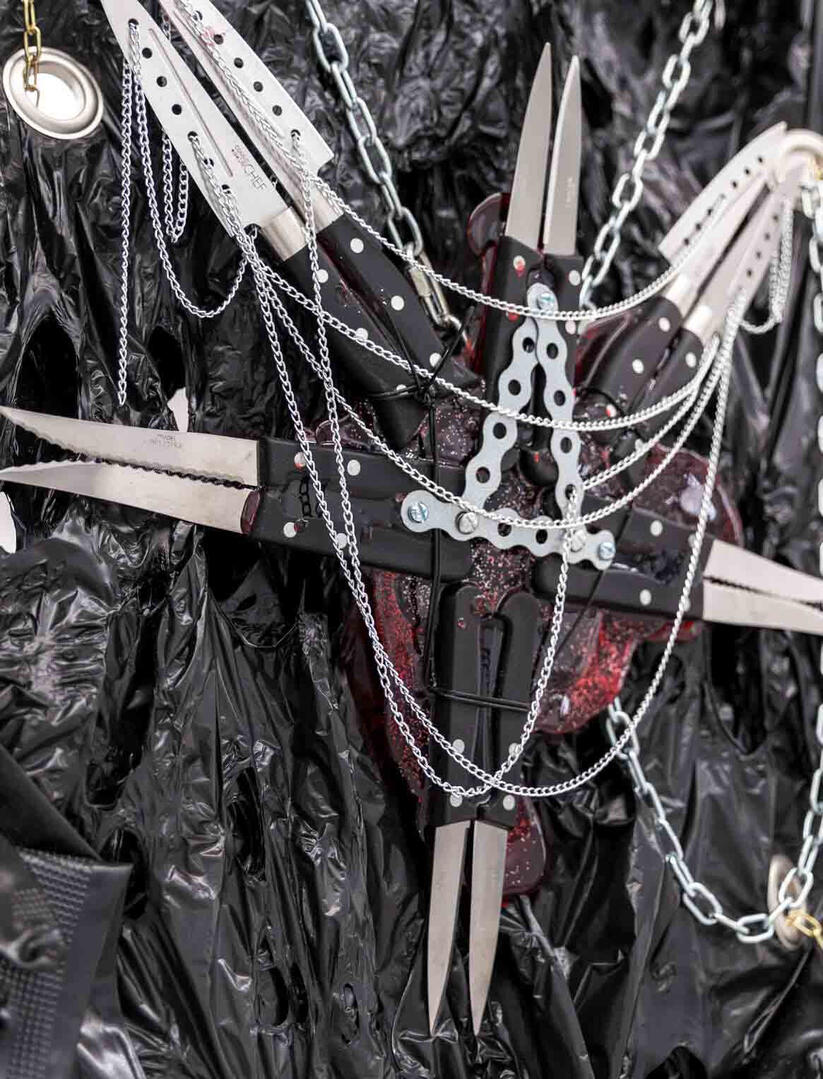 The Black Paraphernalia, Installation view, Frac des Pays de la Loire, France
