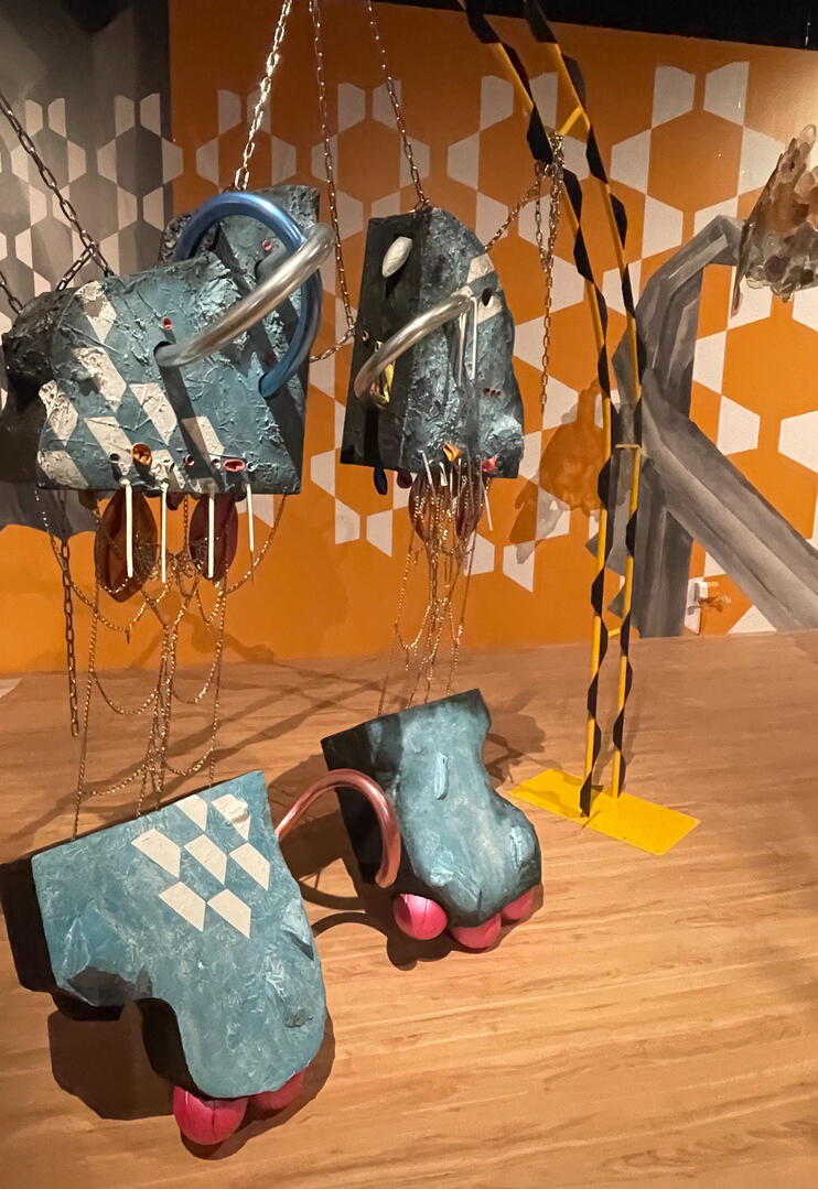 Glue Your Eyelids Together, a time-based sculptural installation Glue Your Eyelids Together, a time-based sculptural installation
